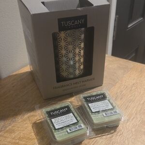 Tuscany Candle Galvanized Melt Warmer and Eucalyptus Wax